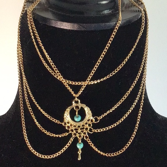 2 Bohemian Ankle Bracelets Gold - Picture 2 of 6